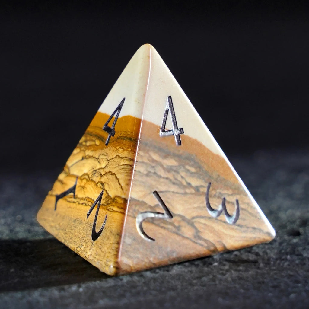 Desert Canvas Picture Jasper Dice Set