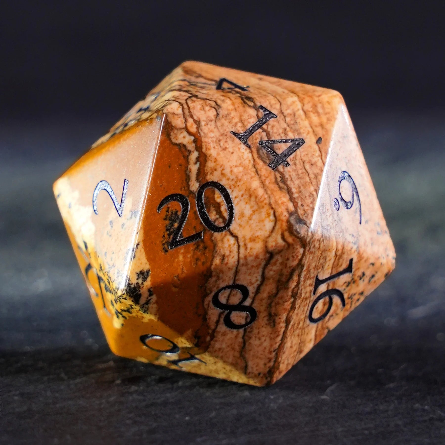 Desert Canvas Picture Jasper Dice Set