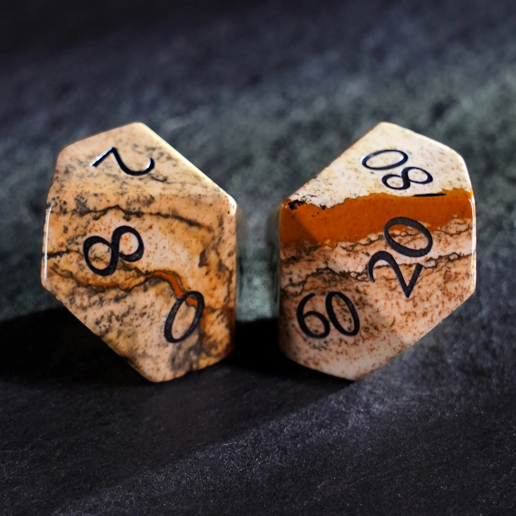 Desert Canvas Picture Jasper Dice Set