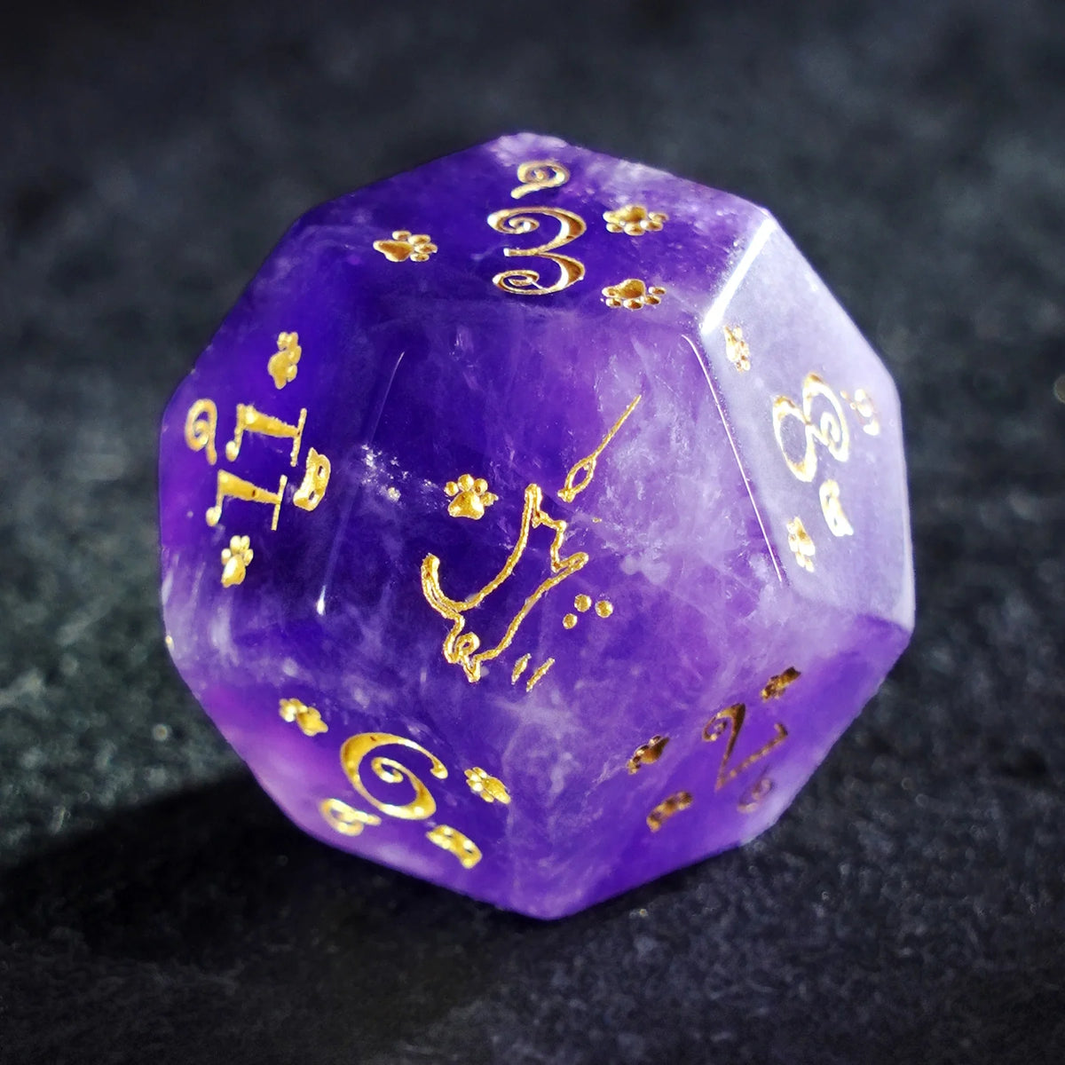 Whiskers & Wonders Amethyst Dice Set