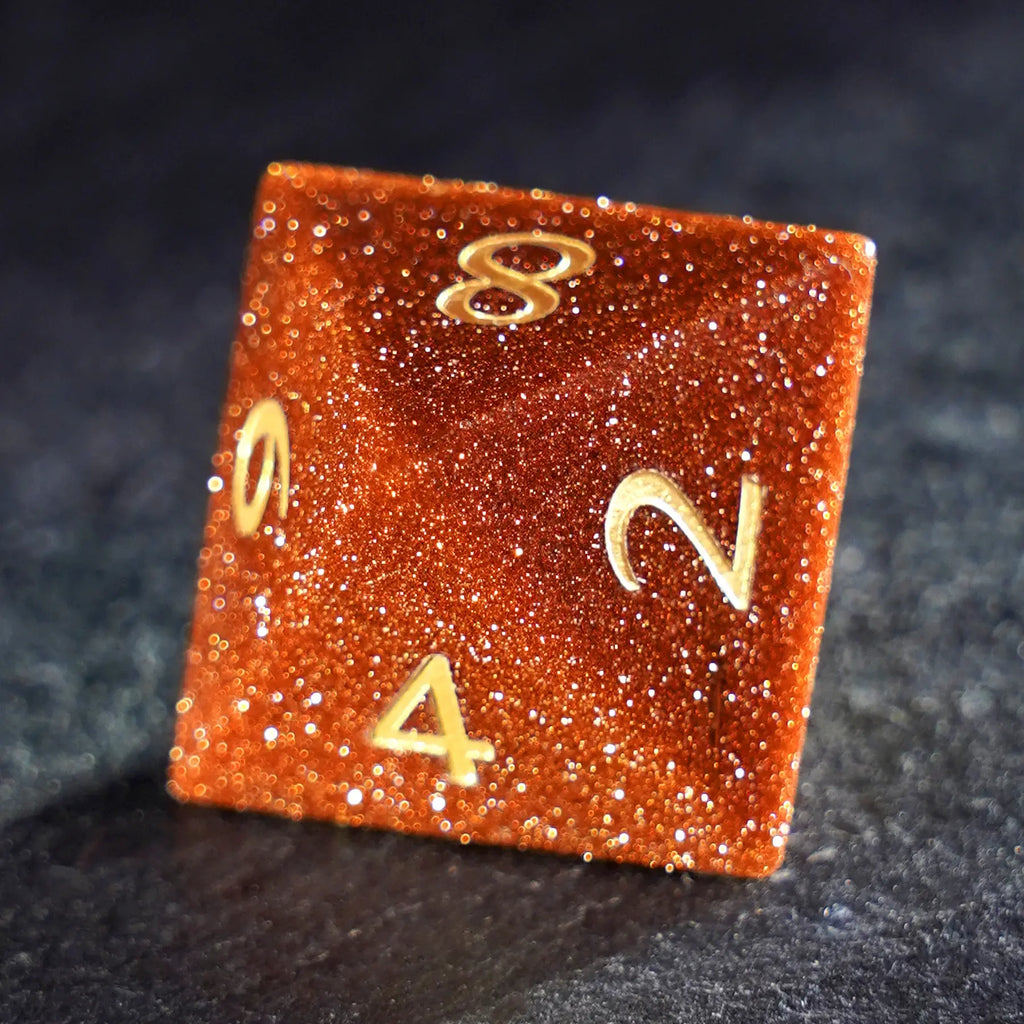 Emberglow Red Sandstone Dice Set