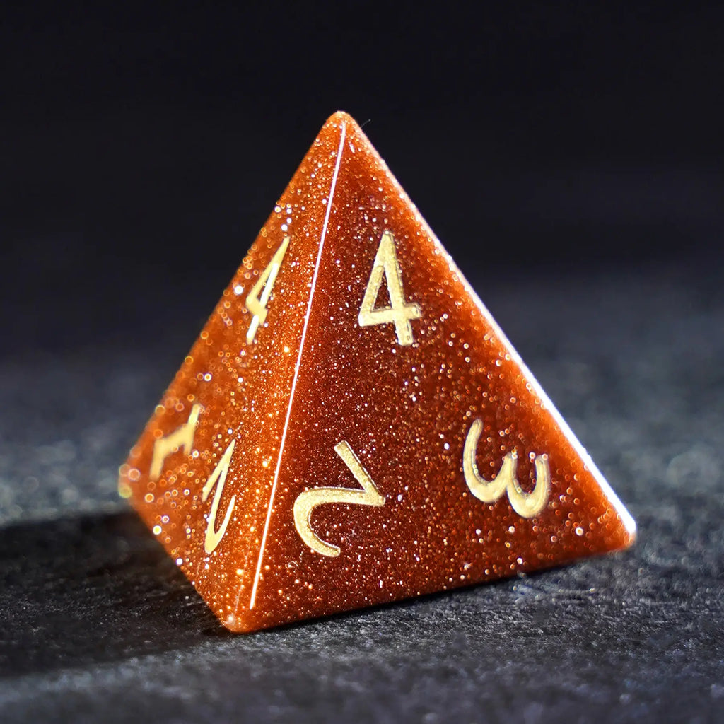 Emberglow Red Sandstone Dice Set
