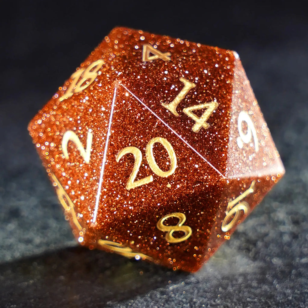 Emberglow Red Sandstone Dice Set