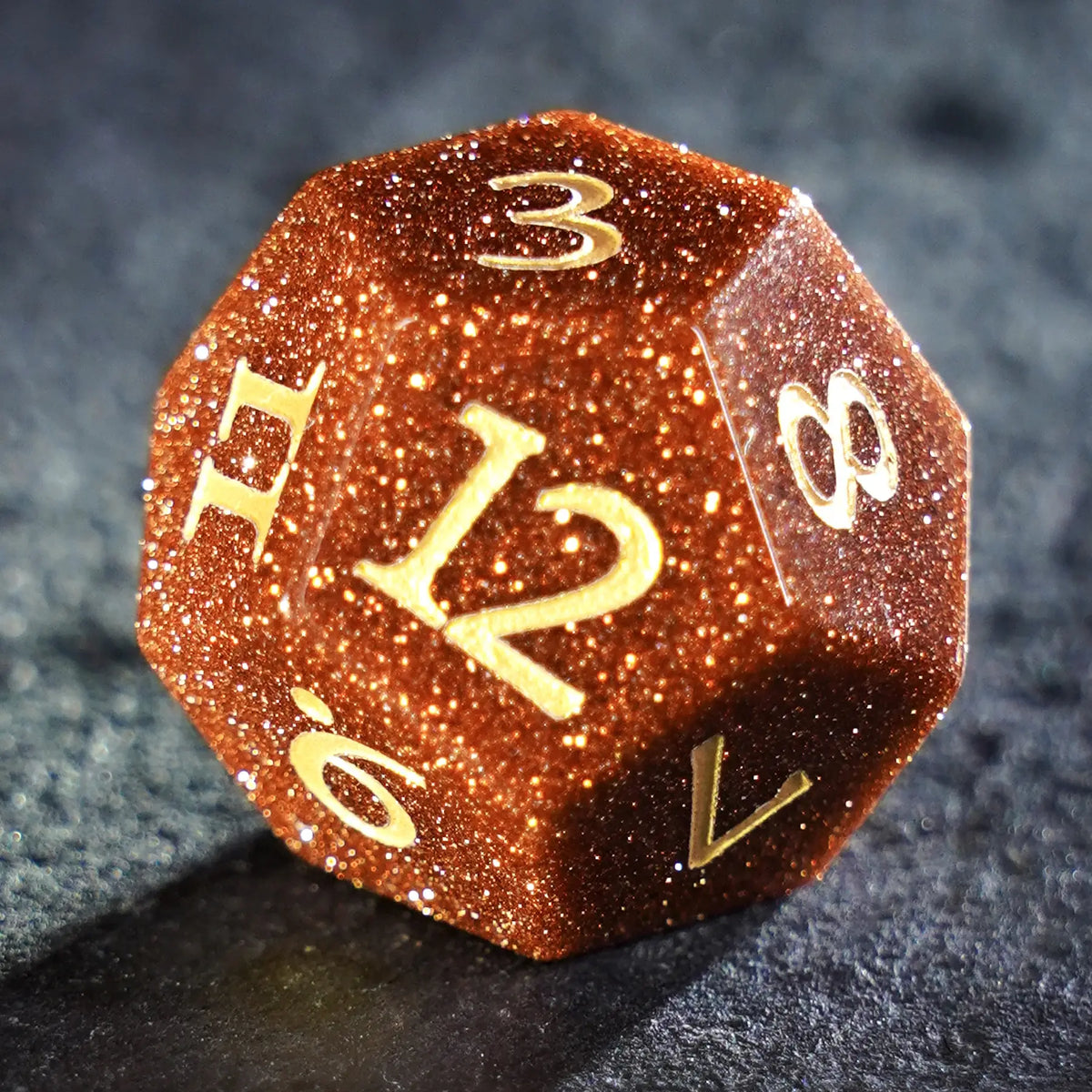Emberglow Red Sandstone Dice Set
