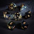 Azure Tiger Eye Gemstone Dice Set
