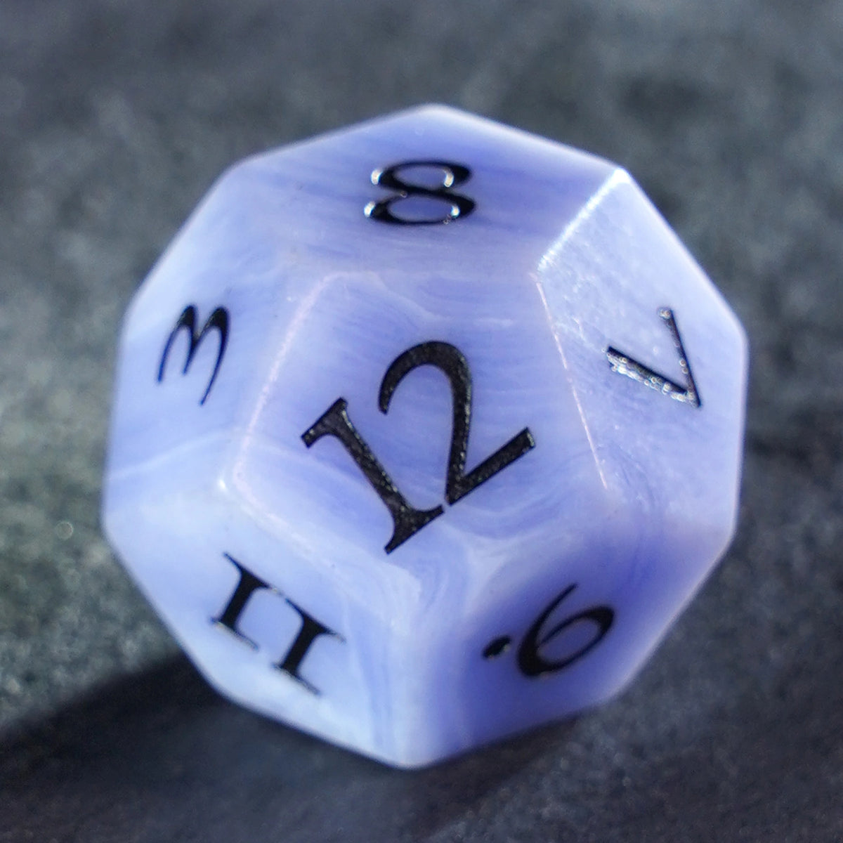Azure Veil Argentine Blue Lace Agate Dice Set