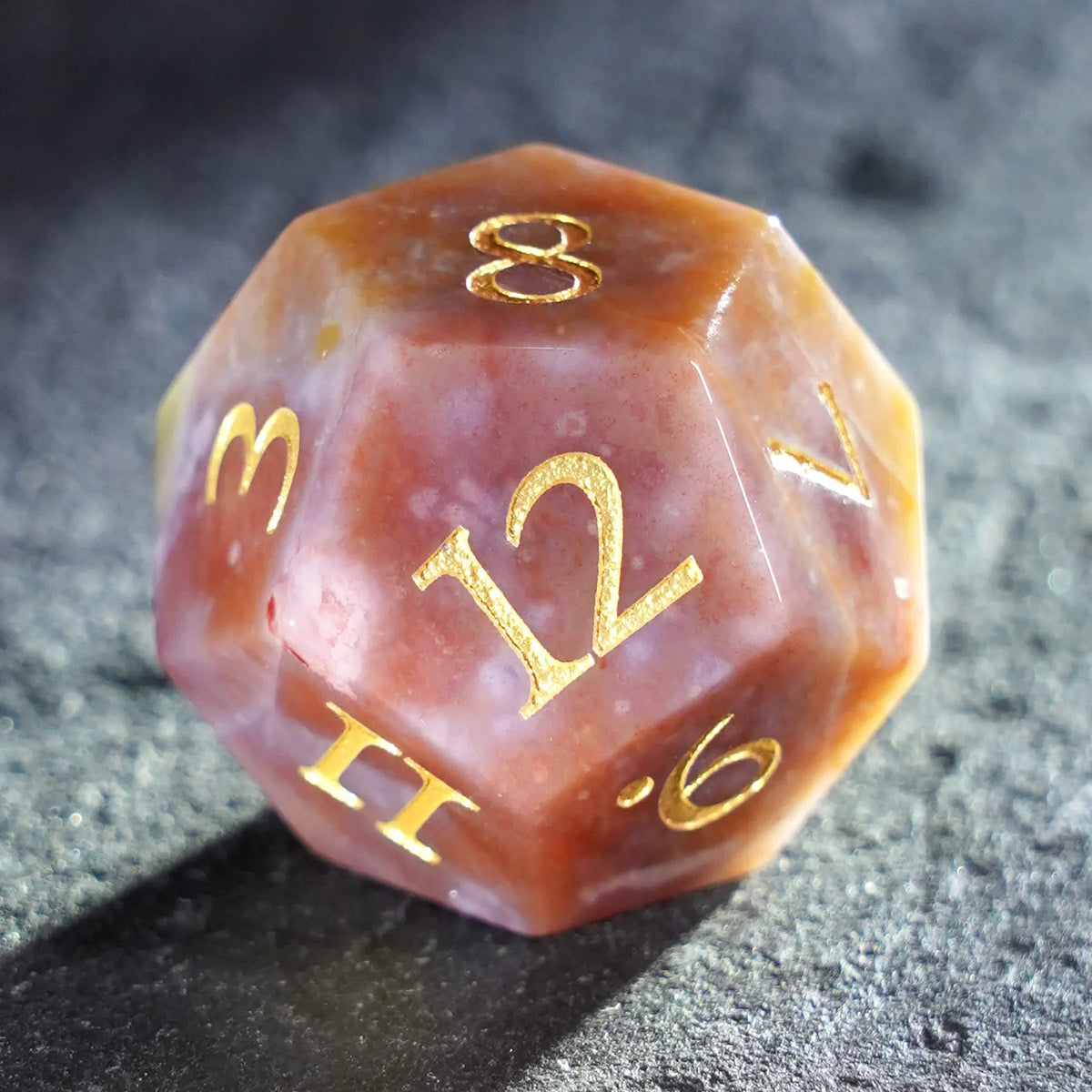 Mosaic Dreams Indian Agate Dice Set