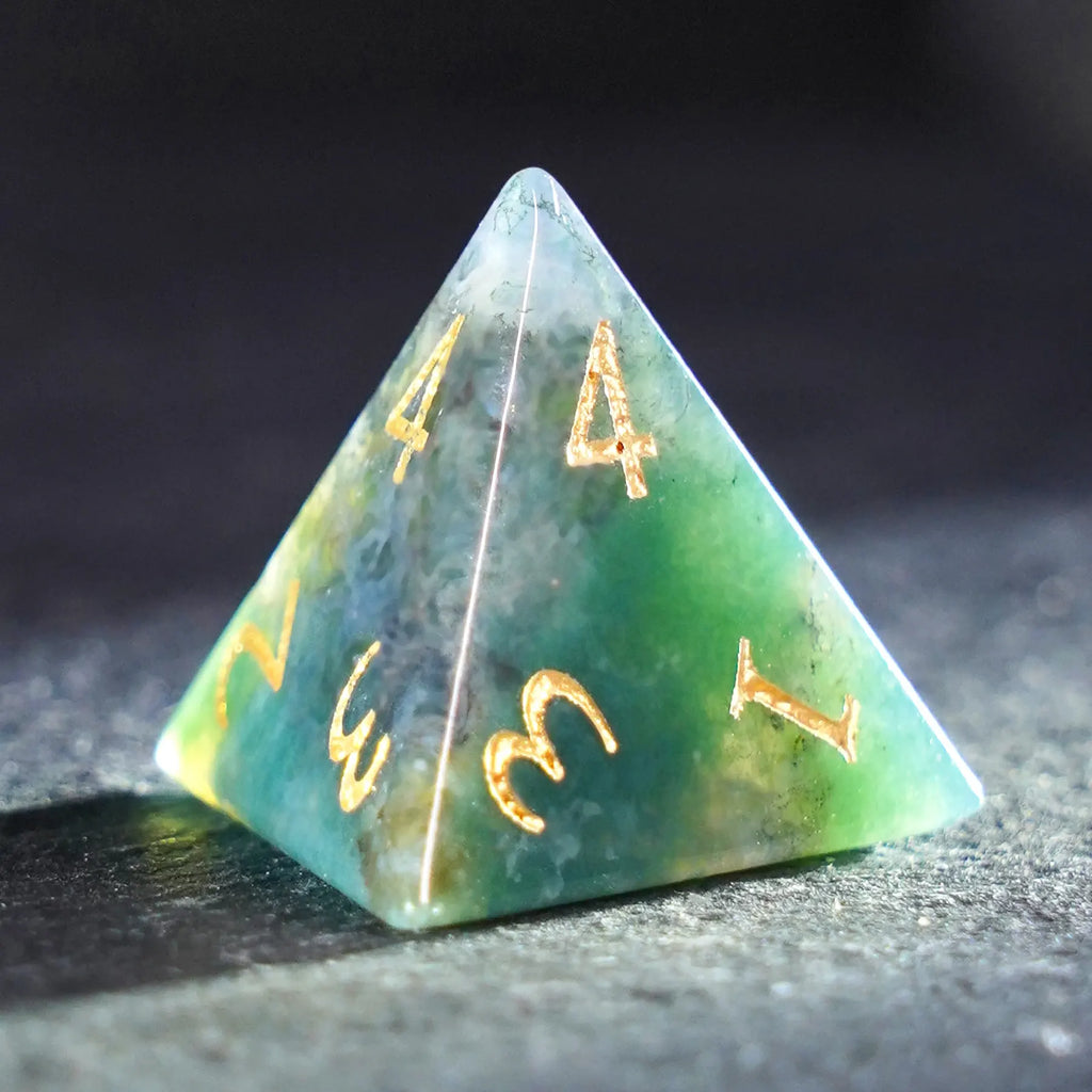 Mosaic Dreams Indian Agate Dice Set