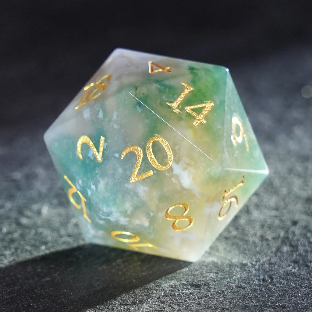 Mosaic Dreams Indian Agate Dice Set