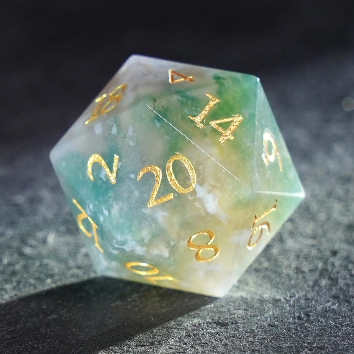Mosaic Dreams Indian Agate Dice Set