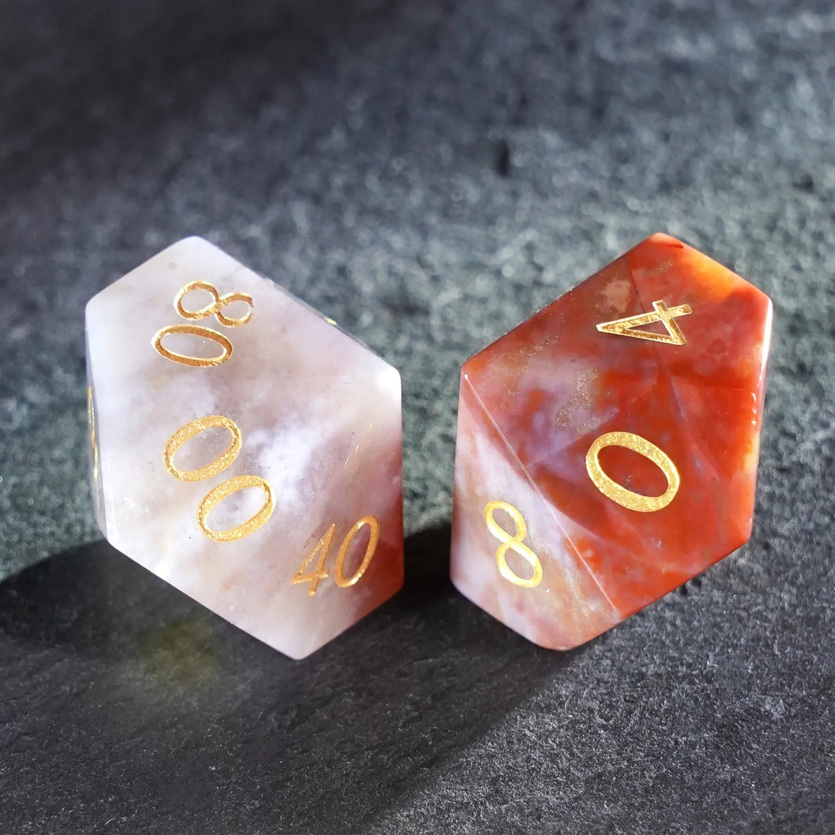 Mosaic Dreams Indian Agate Dice Set