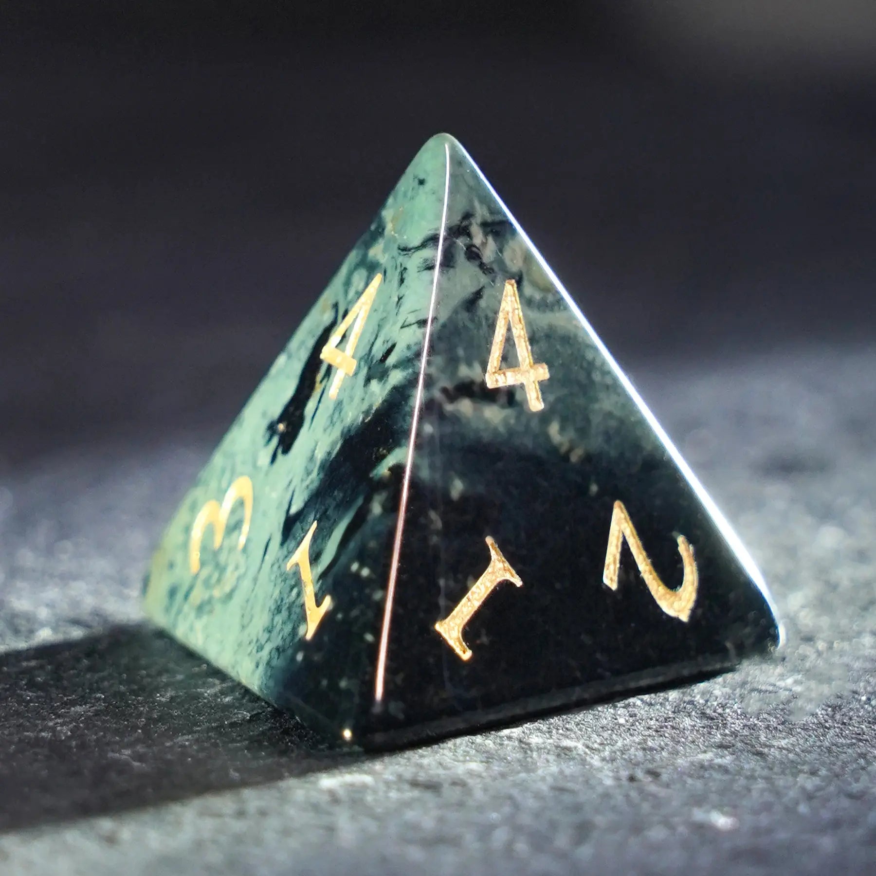 Verdant Phantom Jasper Dice Set