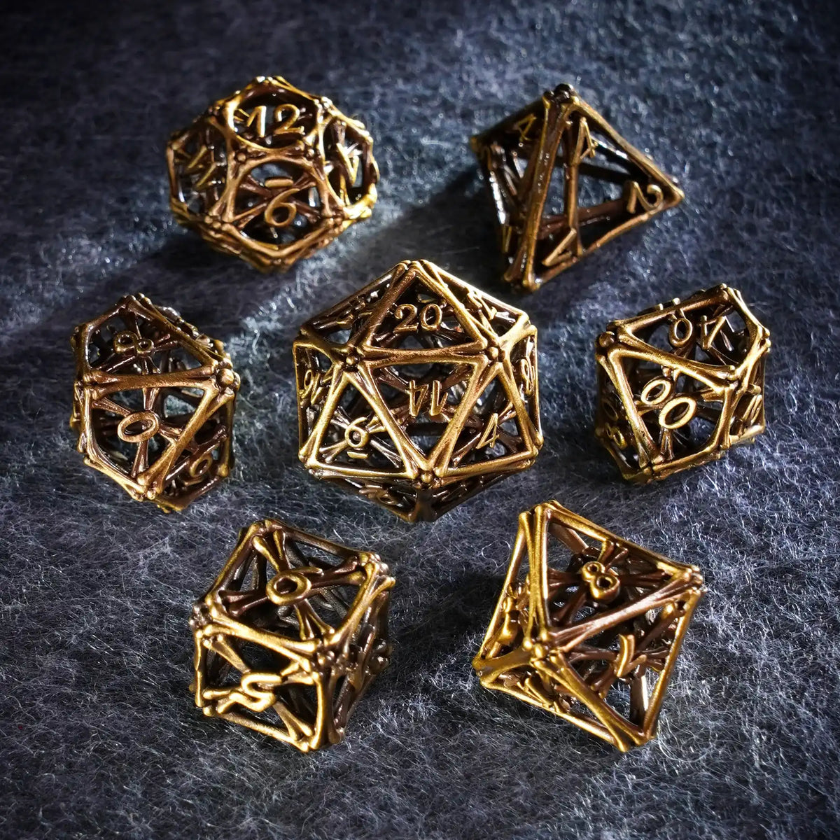 Boneforge Hollow Metal Dice Set
