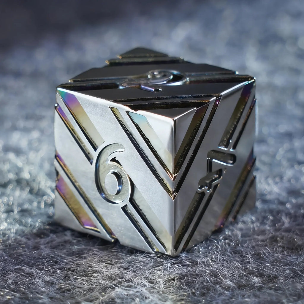 Celestial Prism Solid Metal Dice Set