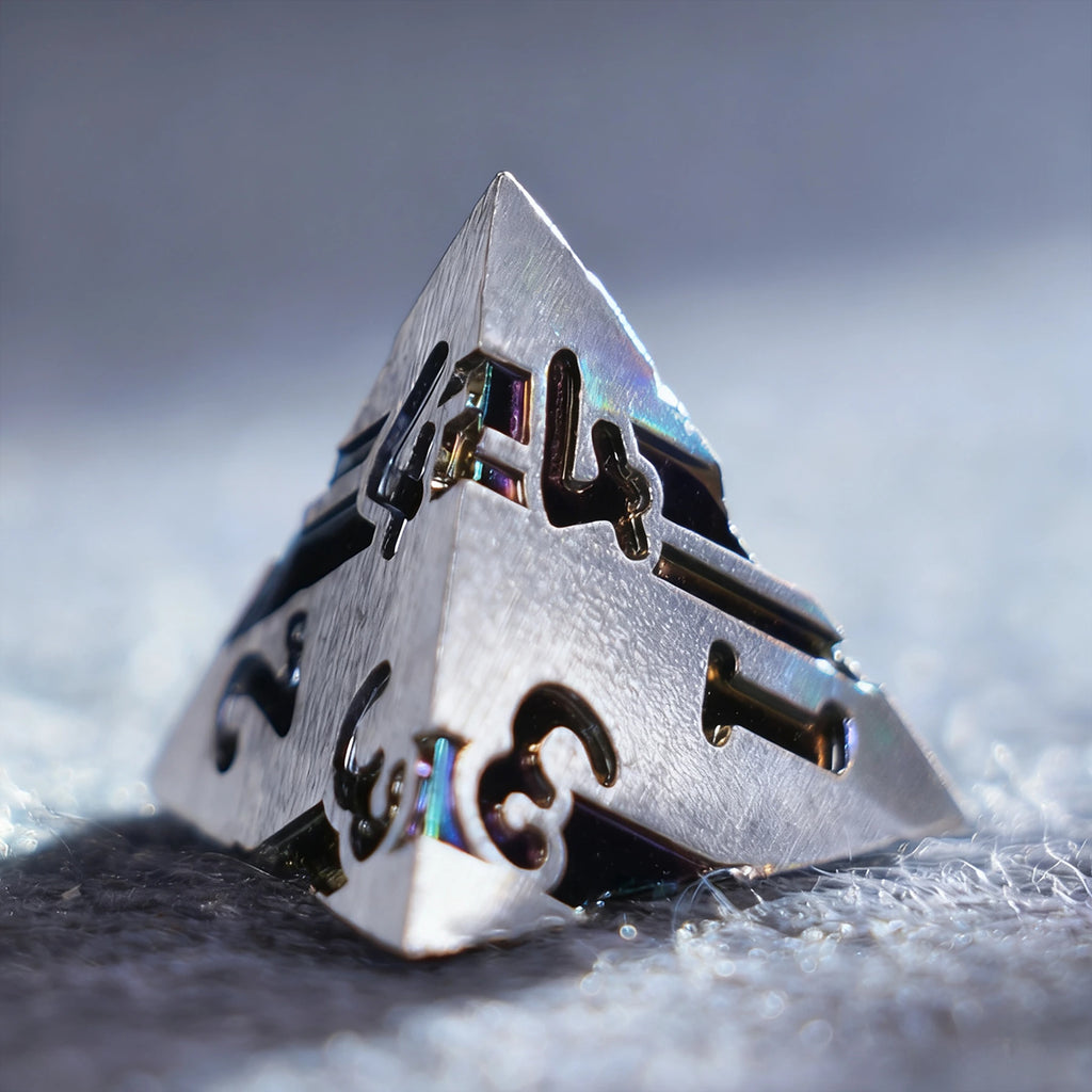 Celestial Prism Solid Metal Dice Set