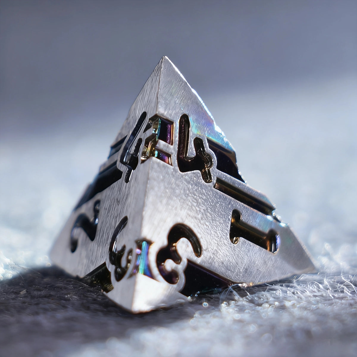 Celestial Prism Solid Metal Dice Set